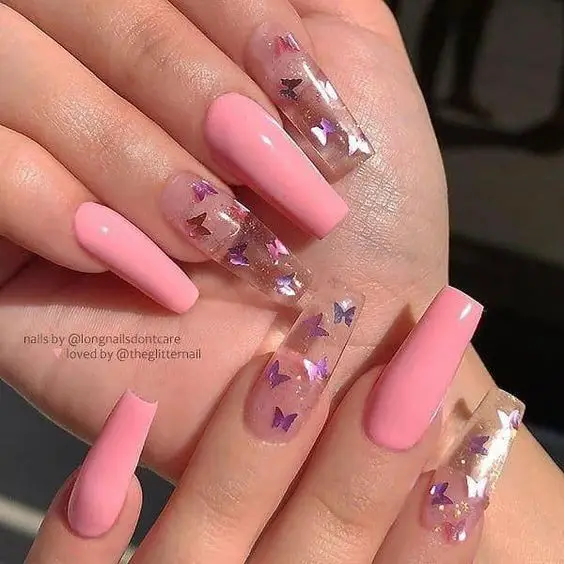 The prettiest pink rose nails and rose nail designs for your next manicure