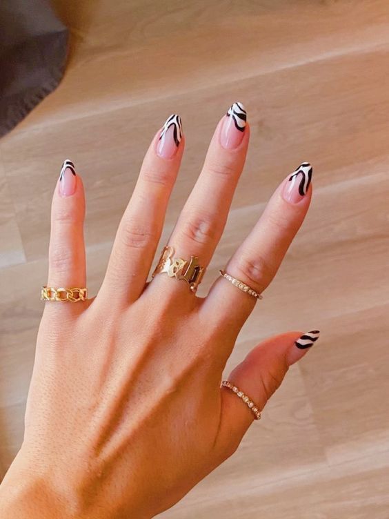 The top zebra nails including zebra nail designs, zebra nail art, and more animal print nails