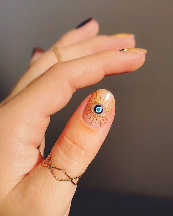 evil eye nails