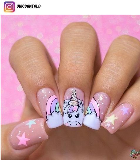 Unicorn nails and unicorn nail designs to try