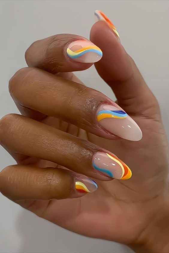 Tropical nails | Hawaiian nails and Hawaiian nail designs | 