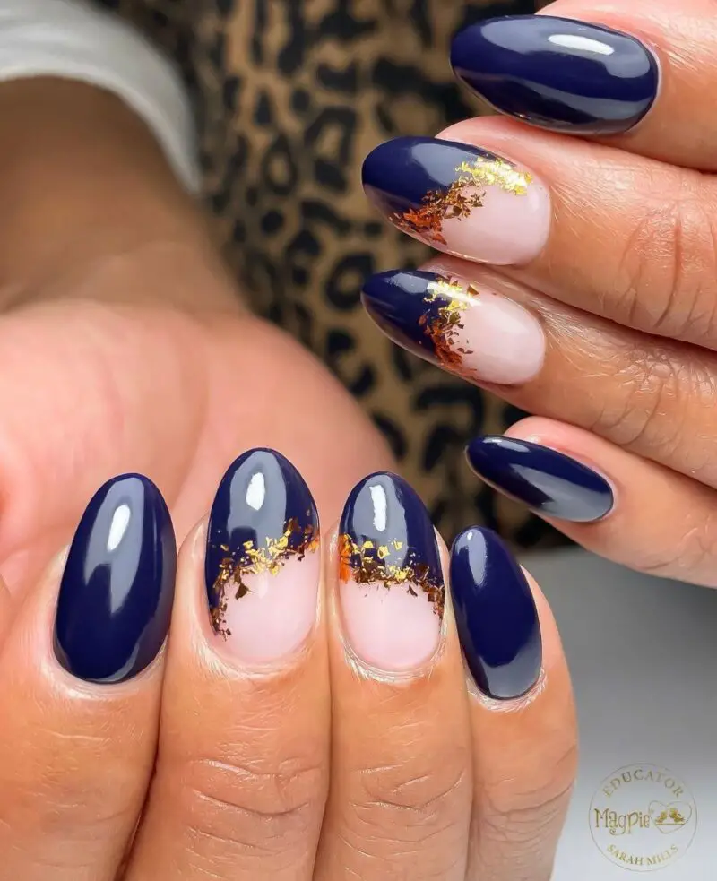 The top navy blue nails designs and navy blue nail ideas to try