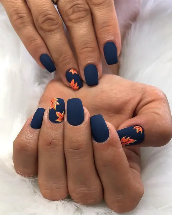 The top navy blue nails designs and navy blue nail ideas to try