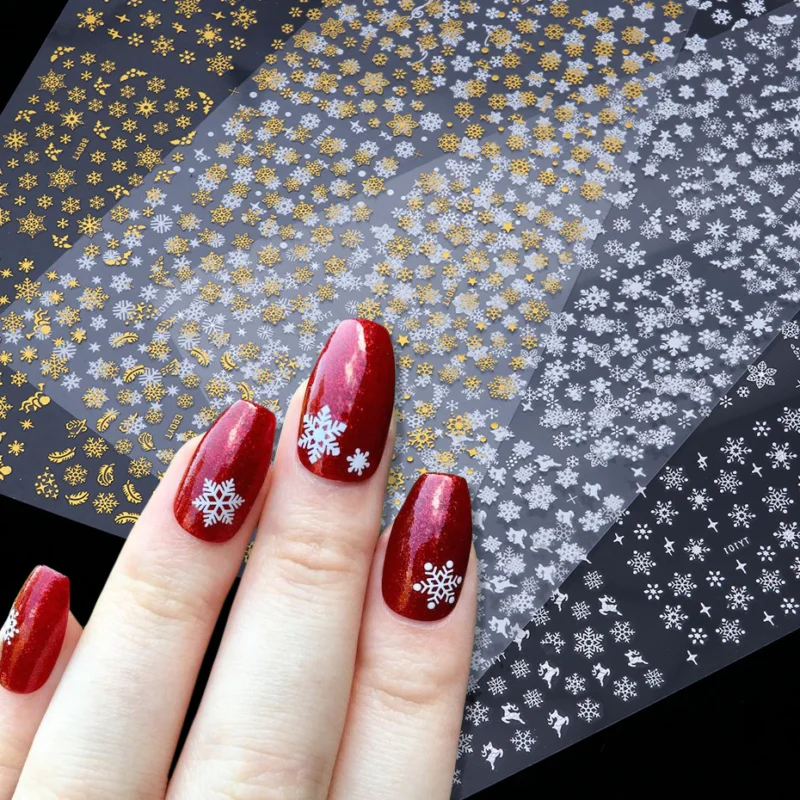 snowflake nails