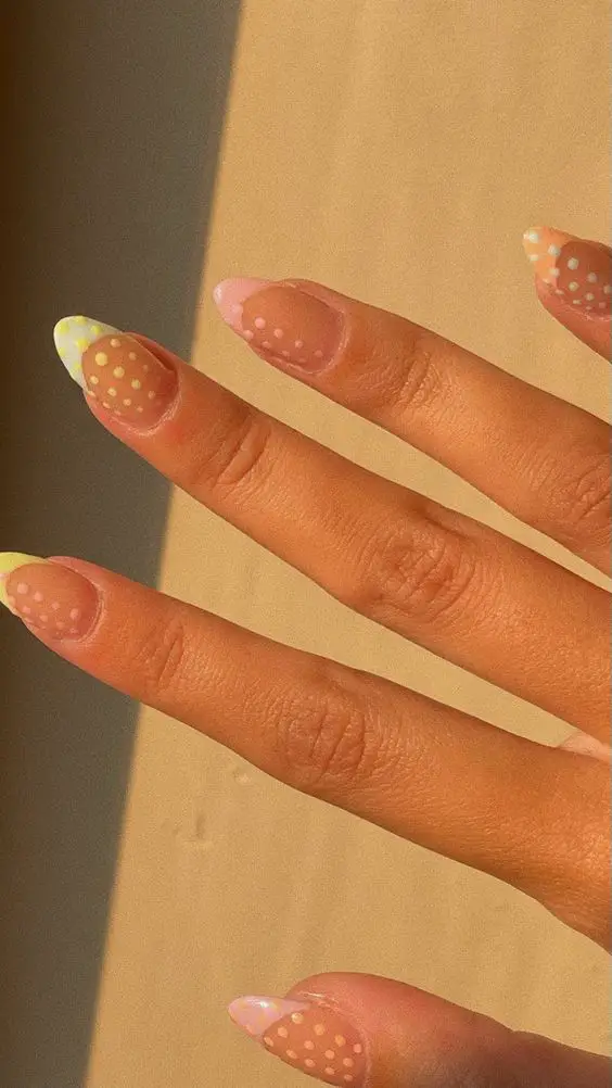 polka dot nails