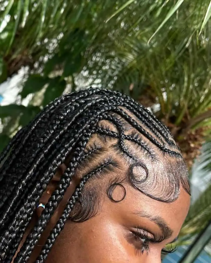 freestyle tribal fulani braids