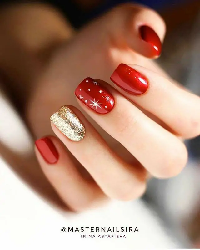 The top red and gold nails designs to try