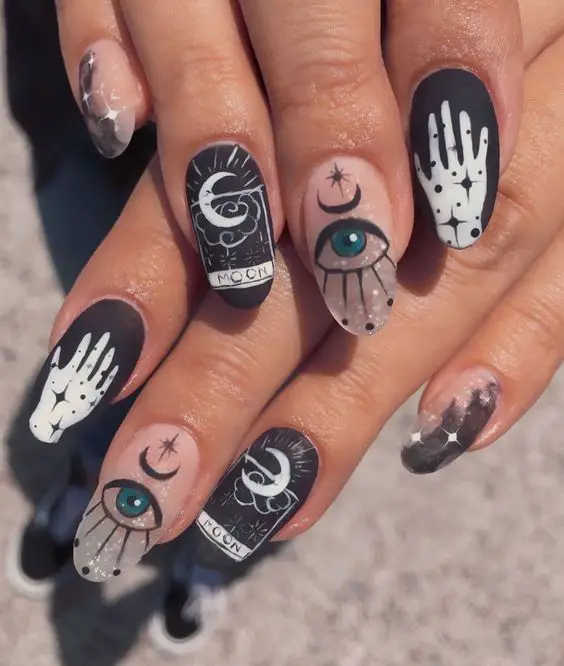 evil eye nails