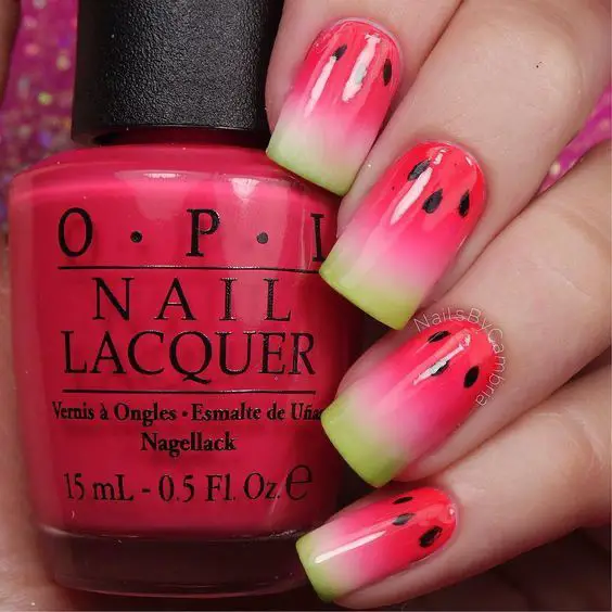 See these watermelon nails, watermelon nail art, and fruit nails 