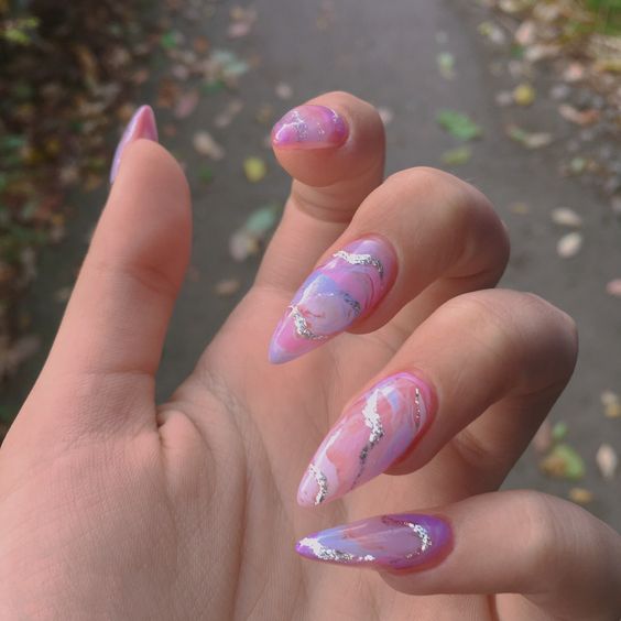 Light purple nails