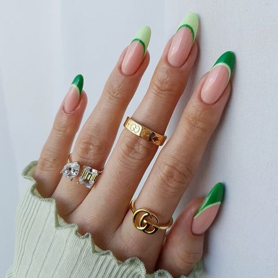 The top light green nails and light green nail designs