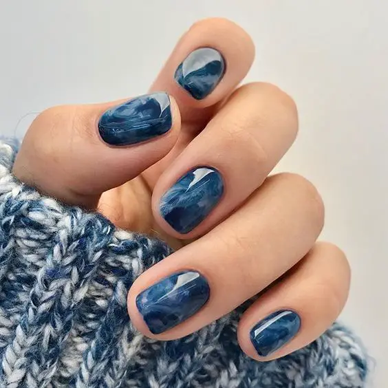 The top blue nails and blue nail ideas including light blue nails, blue acrylic nails, blue nail designs, blue nail art, trendy blue nails, royal blue nails, and short blue nails