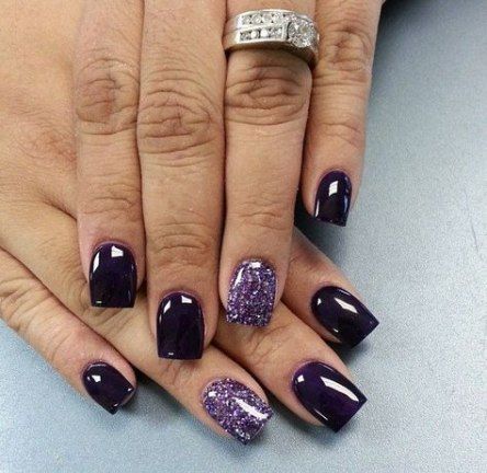 The Best Dark Purple Nails & Dark Purple Nail Designs