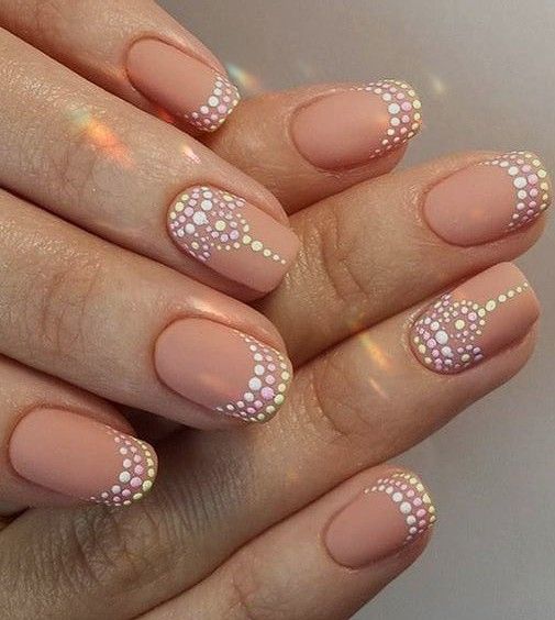 polka dot nails