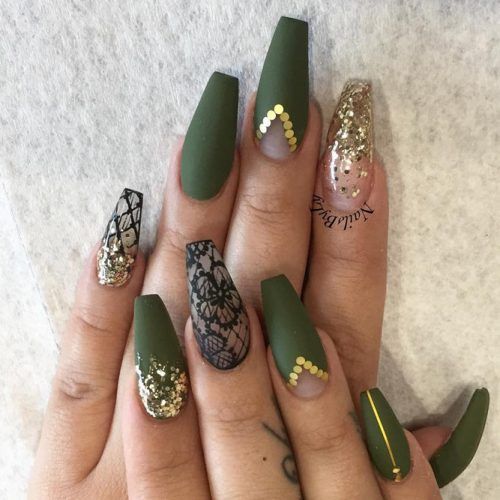 The best olive green nails