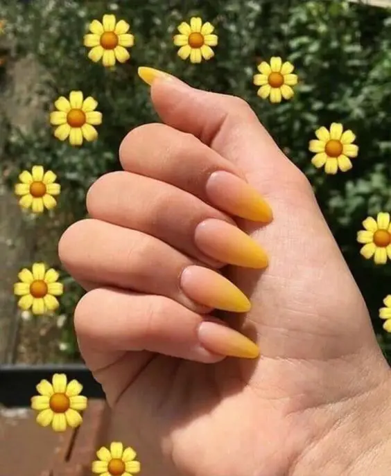 The best sunflower nails & sunflower nail designs