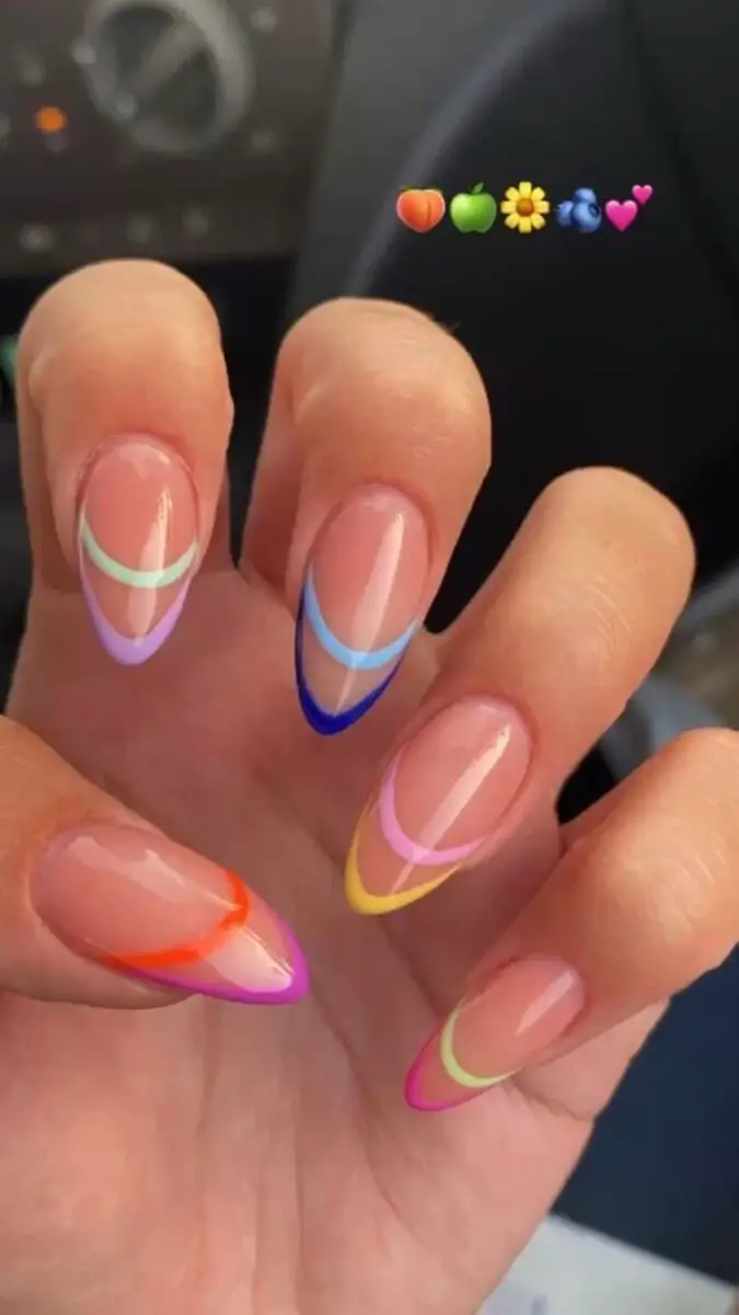 The best bright nails, bright nail ideas, bright nail colors, and bright nail designs for neon nails