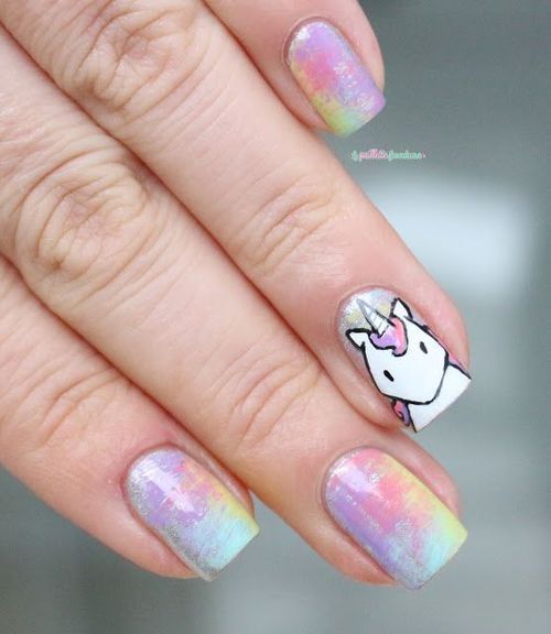 Unicorn nails and unicorn nail designs to try