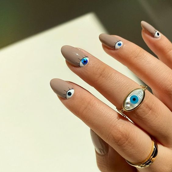 evil eye nails