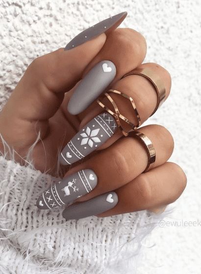 snowflake nails