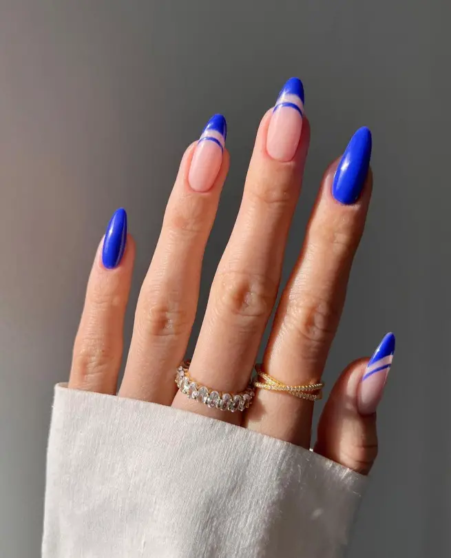 The top royal blue nails, royal blue nail ideas, and royal blue nail designs