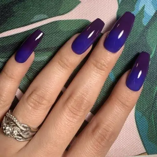 Trending beautiful purple nails for inspiration - True Purple