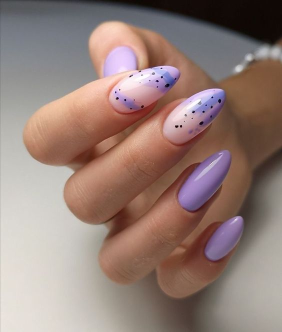 lavender nails, lavender nail designs, and lavender nail ideas to copy | lilac nails and lilac nail designs