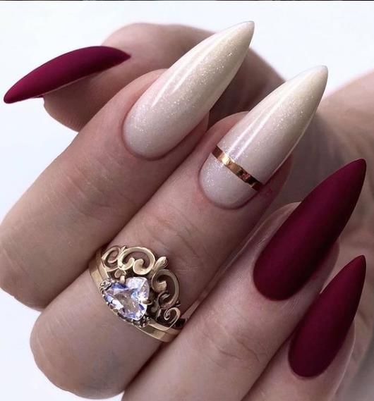 burgundy nails and burgundy nails designs