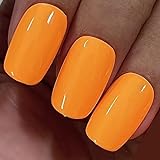 MAYCHAO 15ML Halloween Gel Nail Polish 1PC Neon Orange Gel Polish Soak Off UV Gel Nail Polish for...