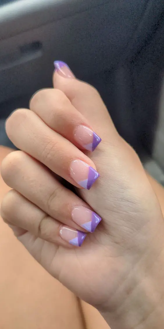 Light purple nails