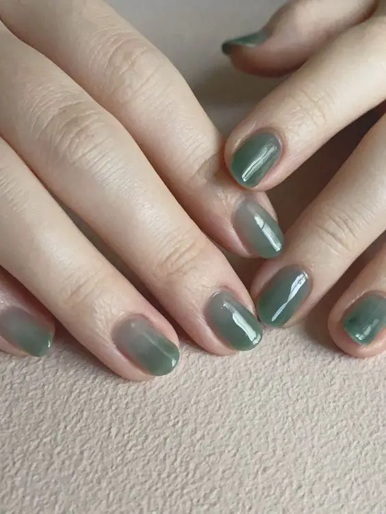 The best olive green nails