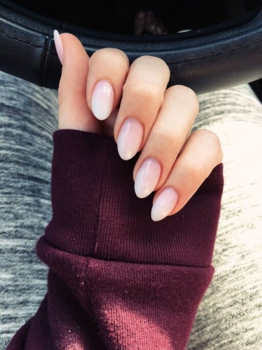 natural acrylic nails