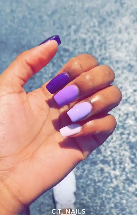 Light purple nails