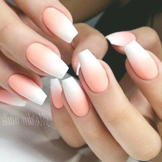 peach nails