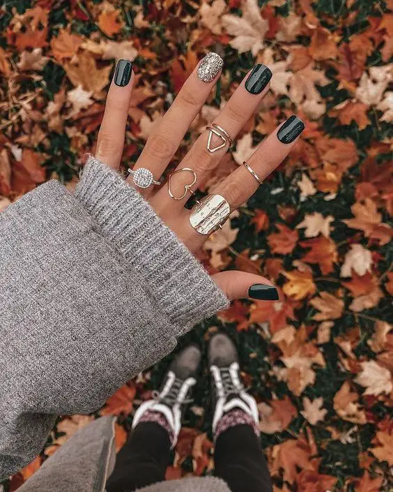 november nails and thanksgiving nails