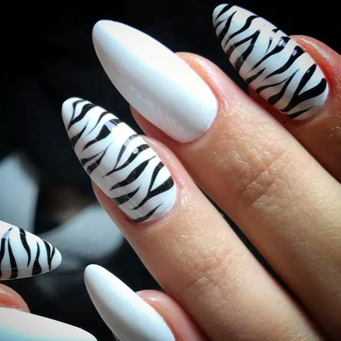 The top zebra nails including zebra nail designs, zebra nail art, and more animal print nails