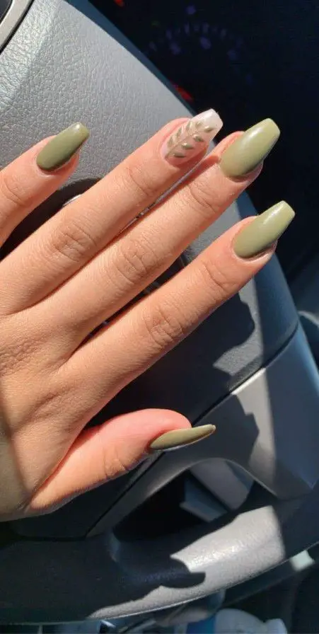 The top sage green nails and sage green nail designs to check out