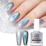 BORN PRETTY Holographic Nail Polish 10ml Magic Rainbow Silver Effect Nail Lacquer Holo Glitter Super...