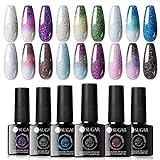 UR SUGAR Colour Changing Gel Nail Polish Glitter Starrily Crystal Mood Chameleon Thermal Temperature...