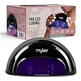 Mylee PRO Salon Series LED Gel Nail Polish Drying Lamp, 5-Finger 15-Second Convex Curing Technology