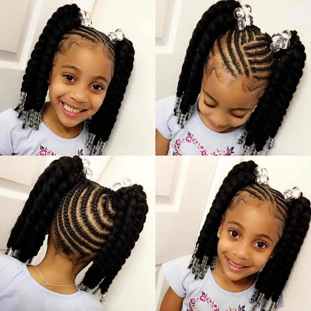 kids braided ponytail