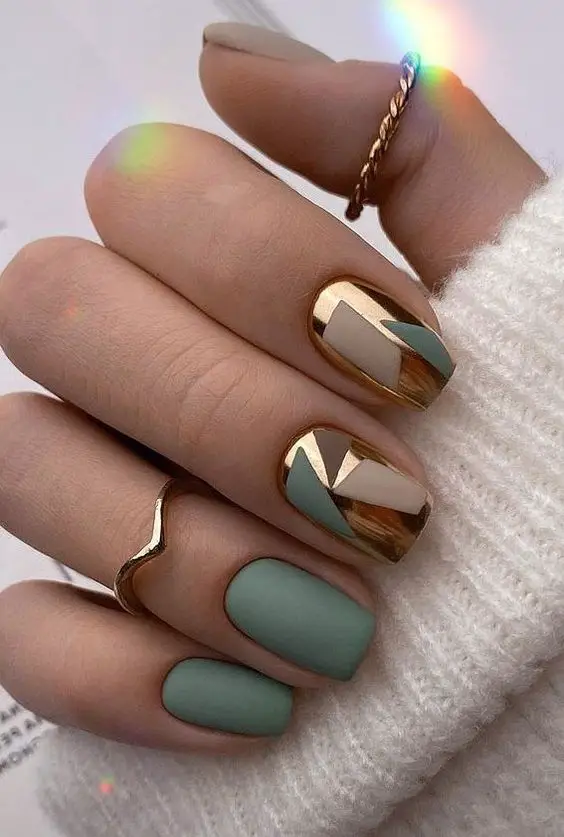 The best olive green nails