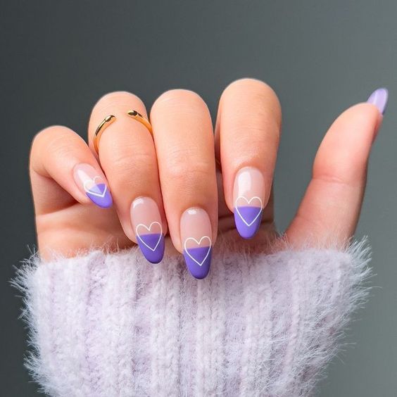 Light purple nails