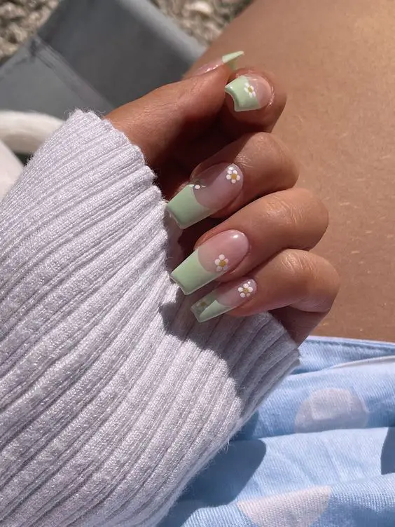 The top sage green nails and sage green nail designs to check out