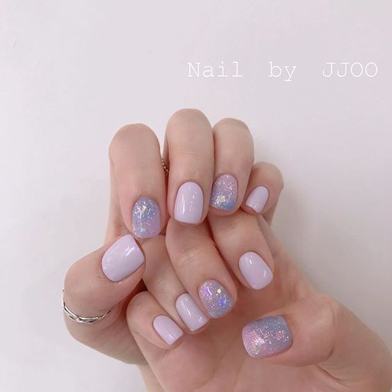 lavender nails, lavender nail designs, and lavender nail ideas to copy | lilac nails and lilac nail designs