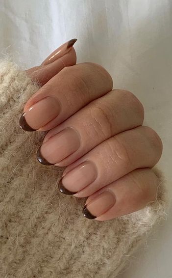 brown nails