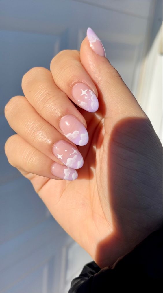 lavender nails, lavender nail designs, and lavender nail ideas to copy | lilac nails and lilac nail designs