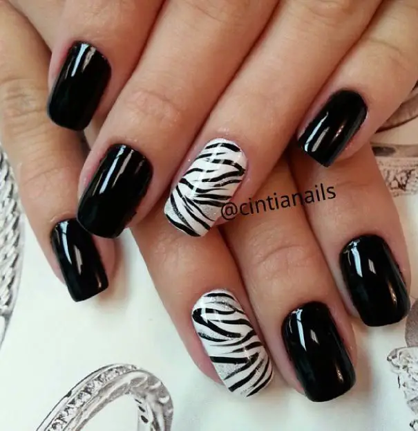 The top zebra nails including zebra nail designs, zebra nail art, and more animal print nails