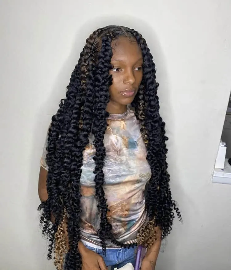 Multi tone jumbo passion braids 