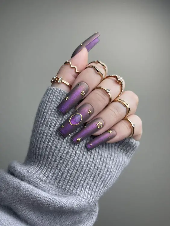 The Best Dark Purple Nails & Dark Purple Nail Designs